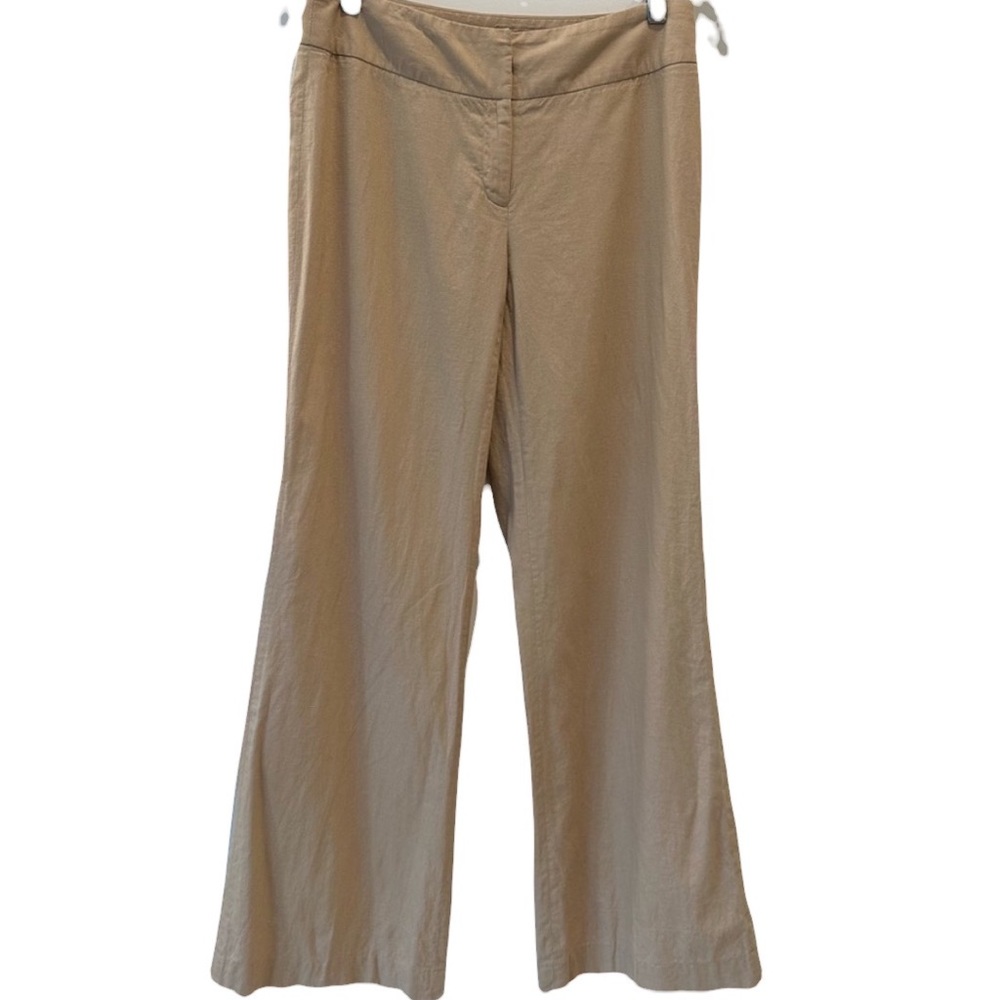 Apostrophe Stretch Women's Linen Blend Wide Leg Pants Size 4